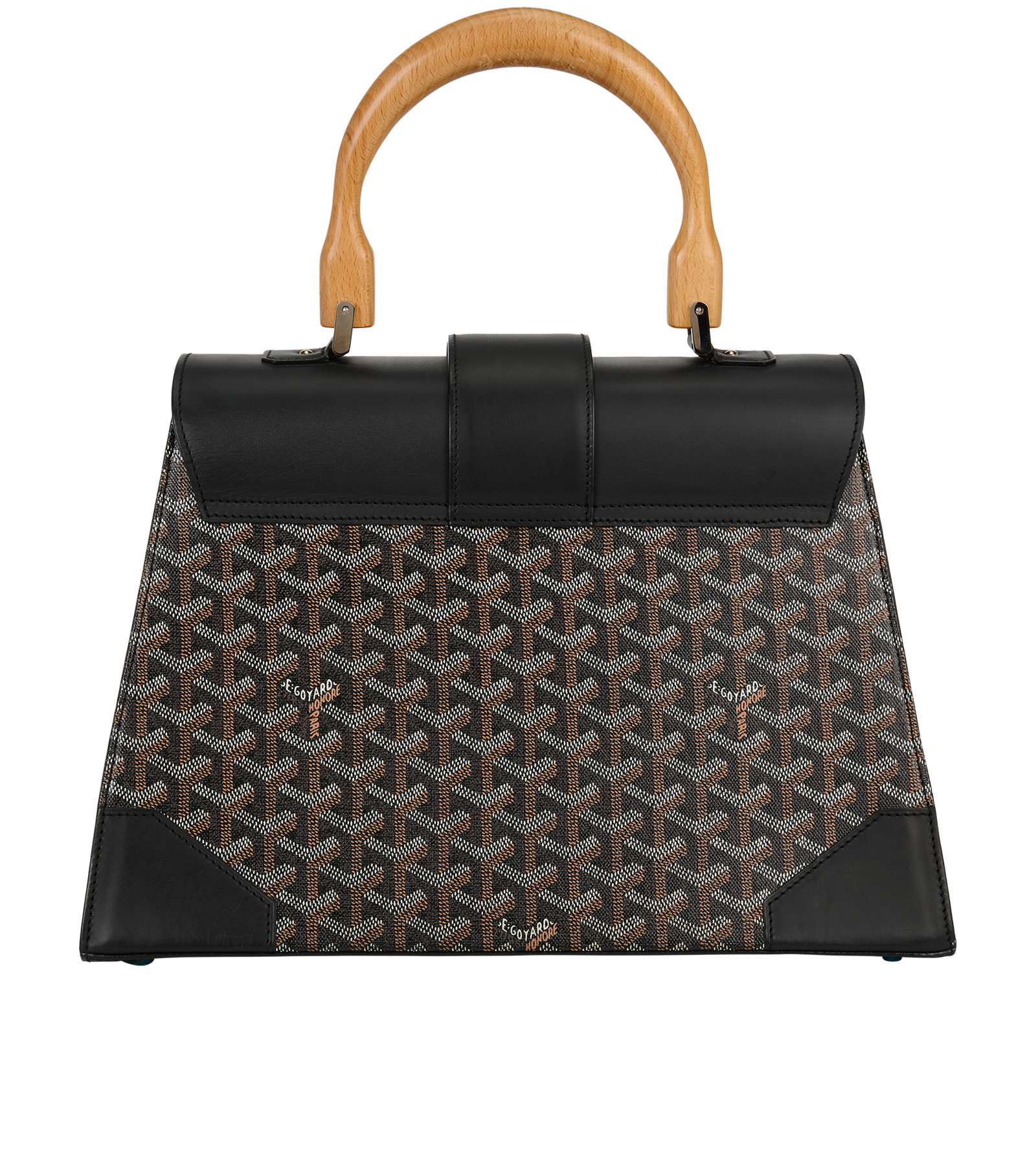 Saigon MM, &pound;2,100, Handbags, Beige/Black, Canvas/Leather, Back view